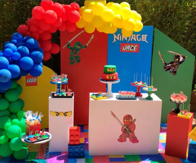 Decoração tema Ninja Lego