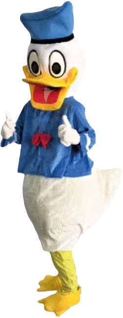 Mascote Pato Donald